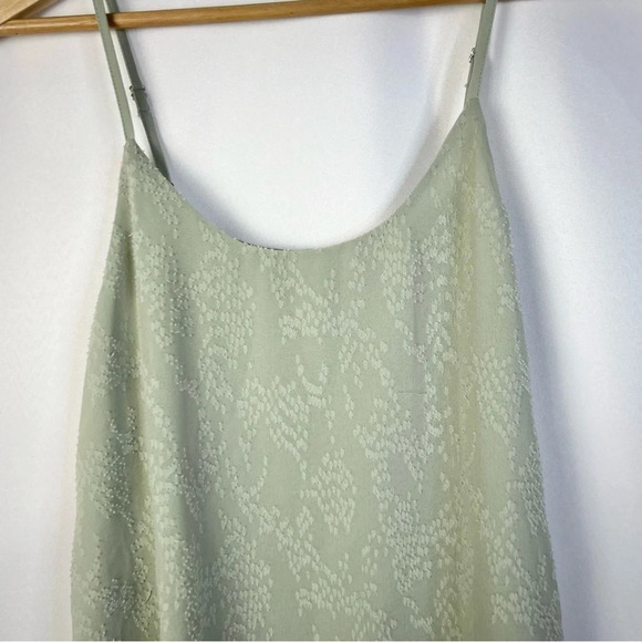 Mi Ami Green Textured Layered Cami Tank Top XS - Picture 3 of 5